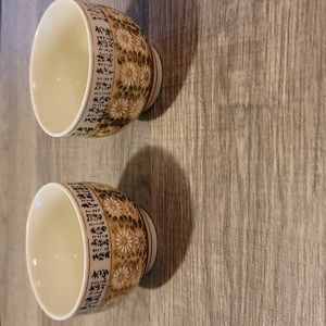 Japanese set of 2 tea bowls
